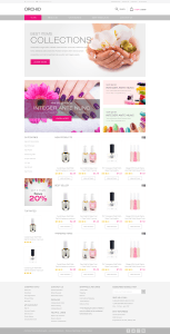 Orchid Shopify template design
