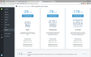 setting up a shopify store