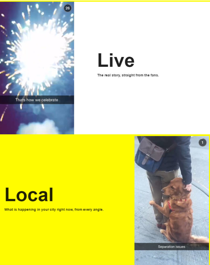 Snapchat live and local
