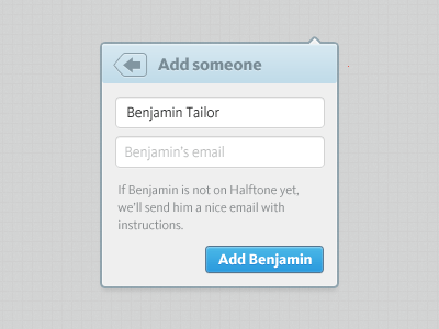 Personalized entry fields