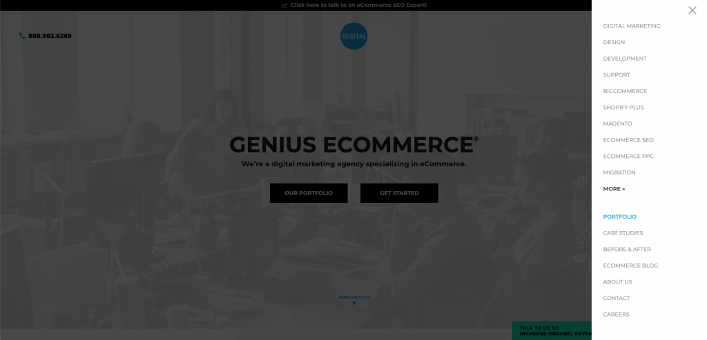holiday shopping design menu