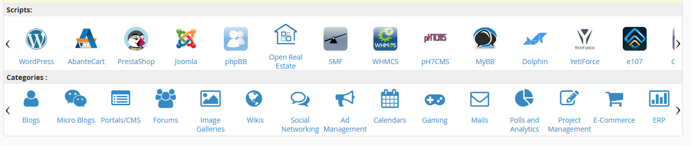 cpanel scripts wordpress