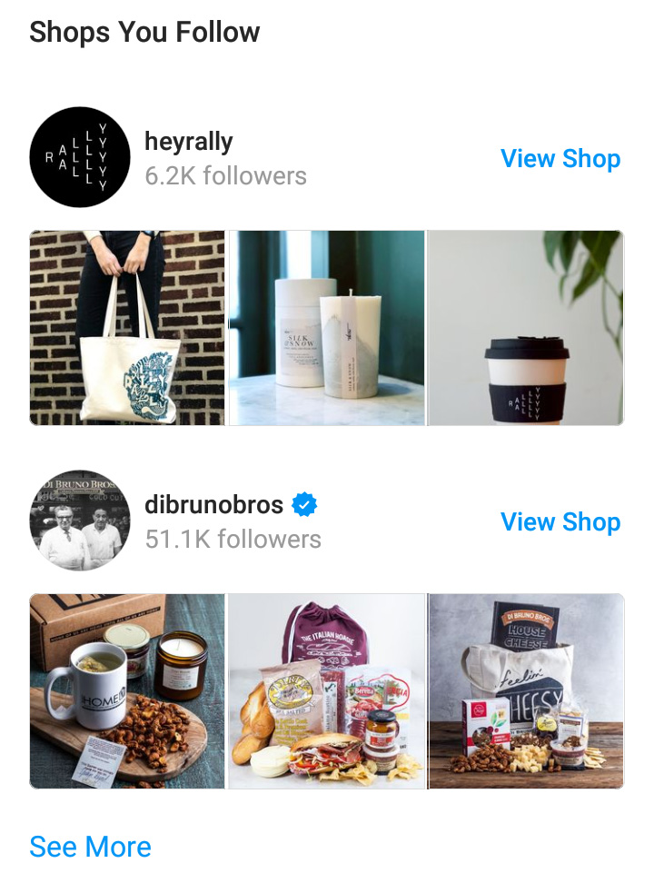 Instagram Shop Feed
