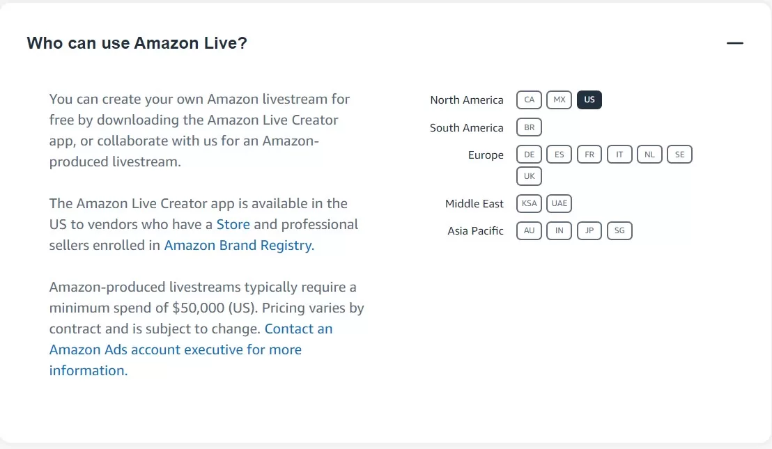 amazon live