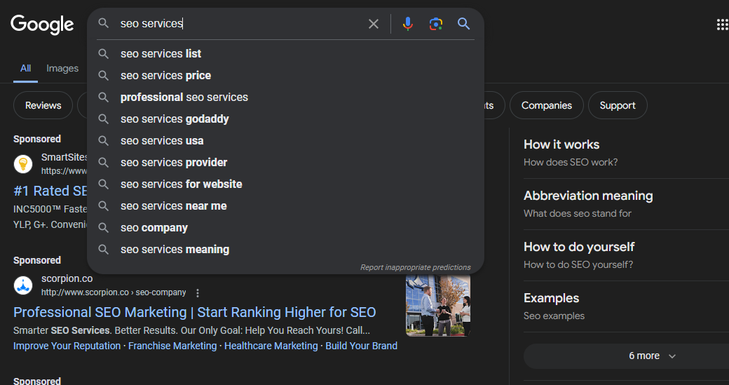 SEO Content Writing Services