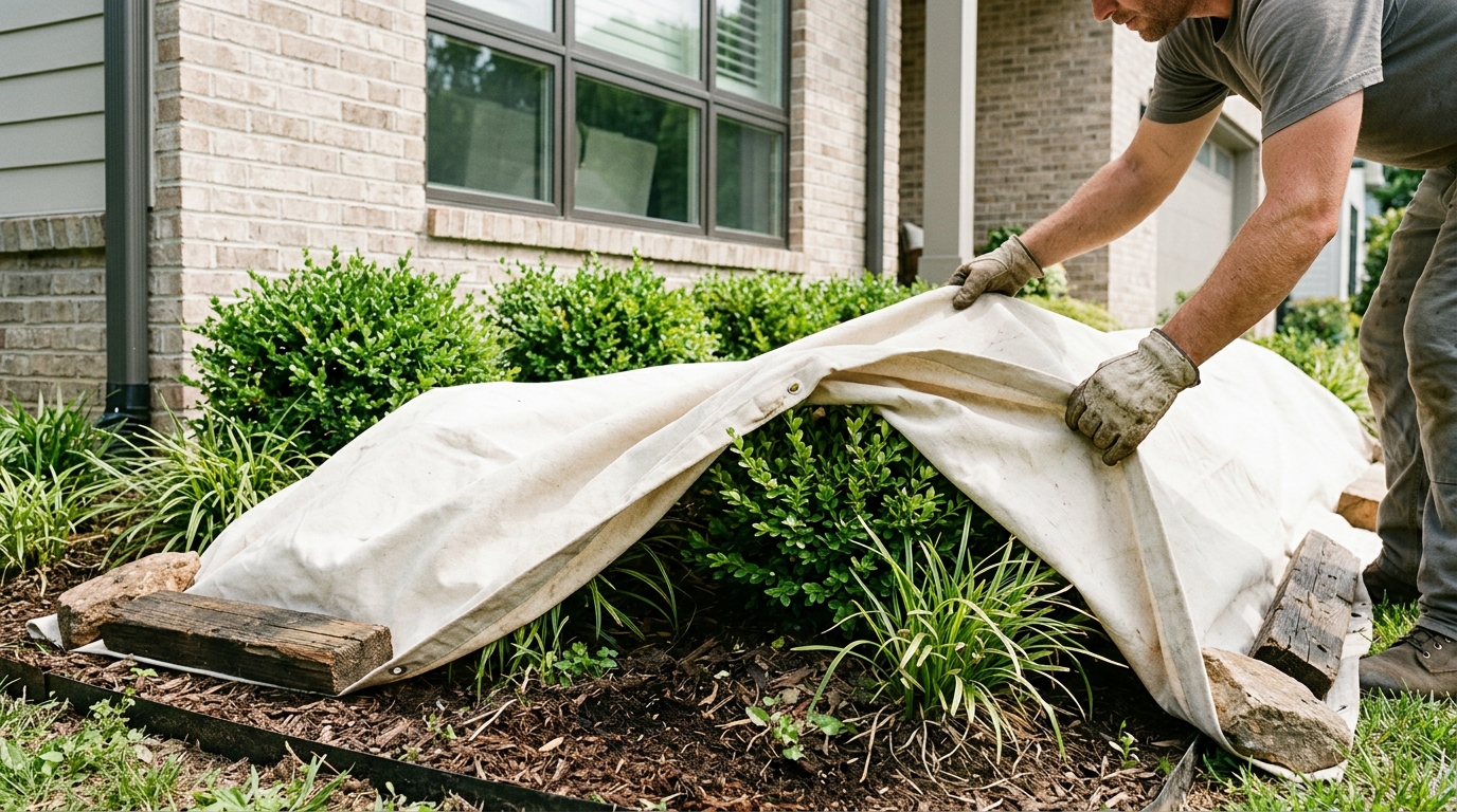Protecting Your Middle TN Landscaping and Property During a Roof Replacement