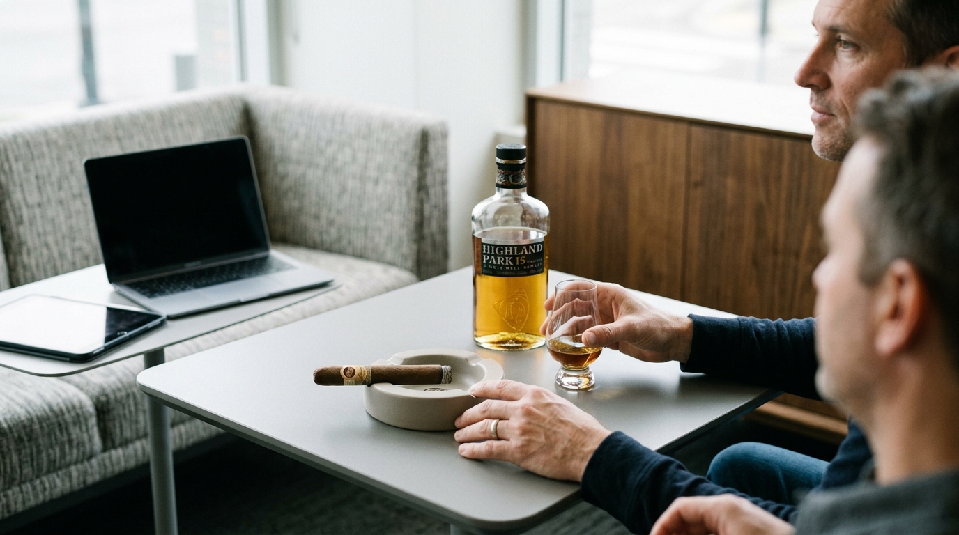 Pairing the Padrón 1964 with a 15-year Highland Park