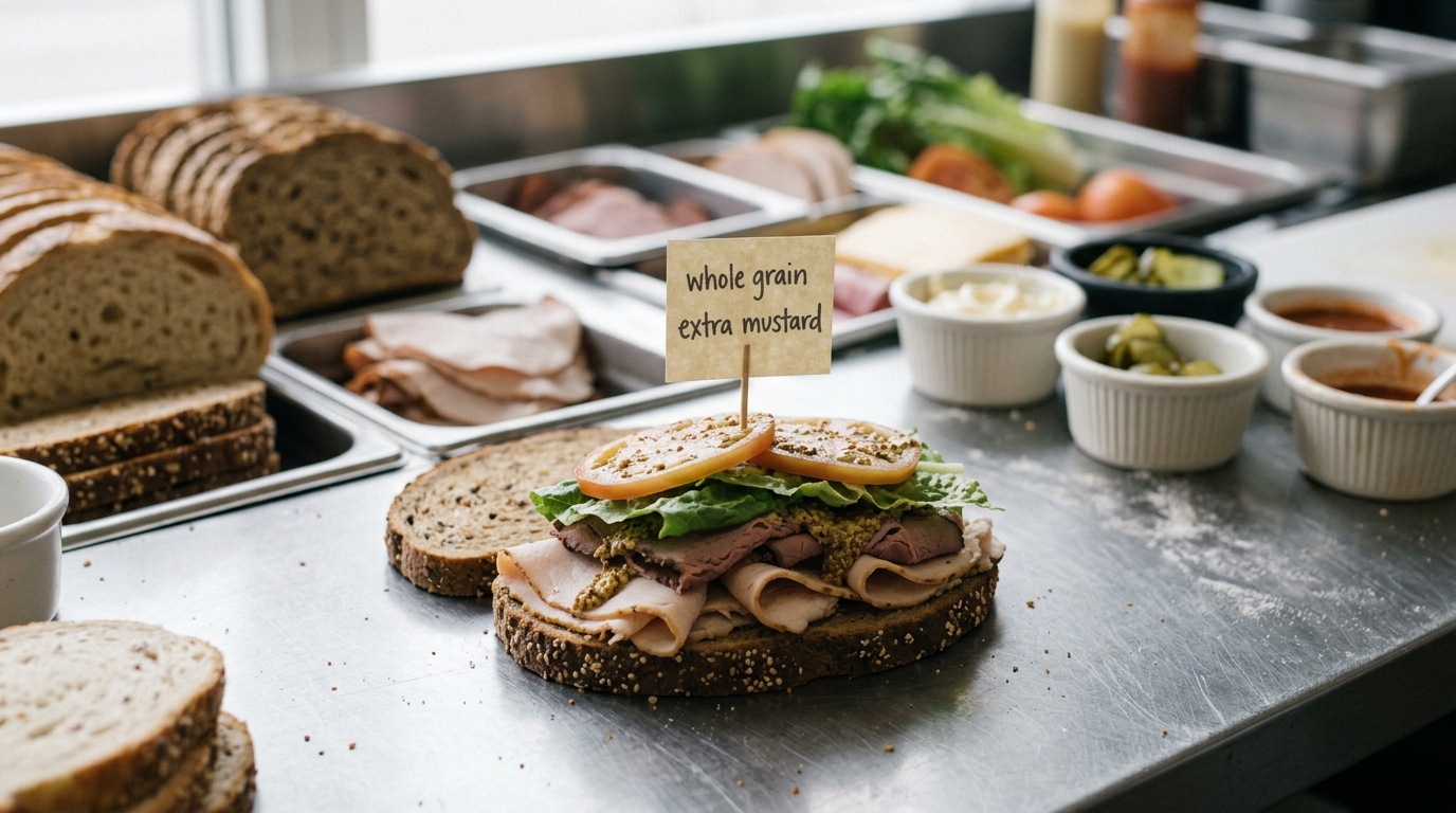 Sandwich Customization & Personal Taste Profiles