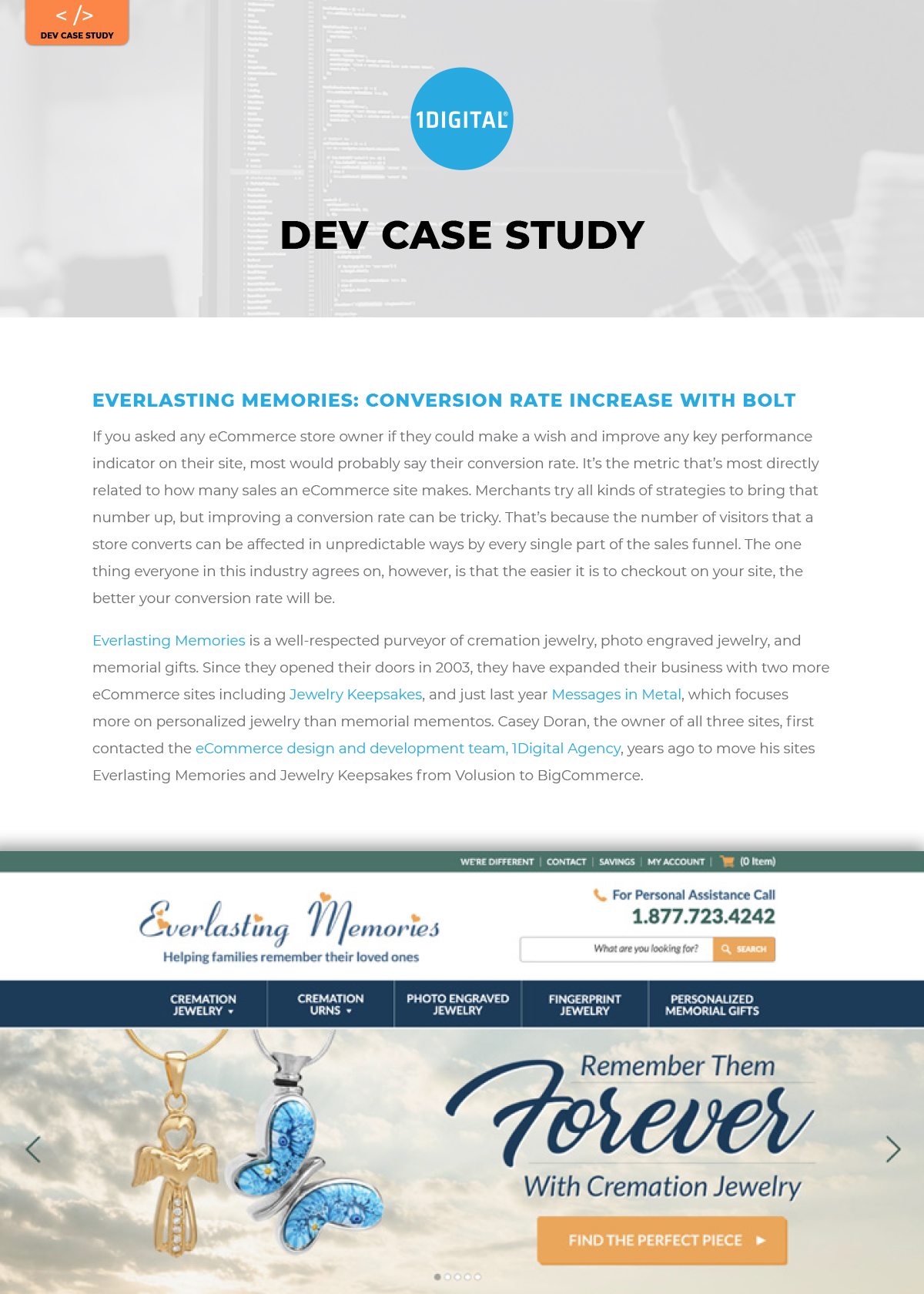 Conversion Rate Increase with Bolt — 1Digital® Case Study