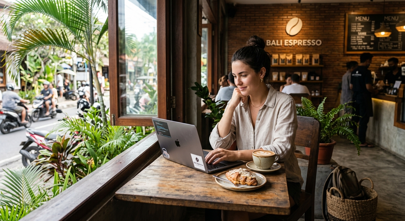 The Bali Espresso tasting room and bar in Wynwood, Miami