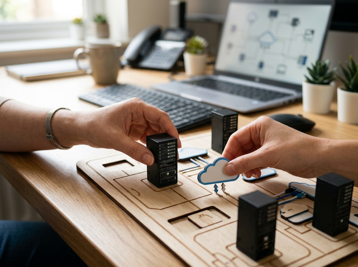 WorkspaceCMS illustration: building blocks of a managed website