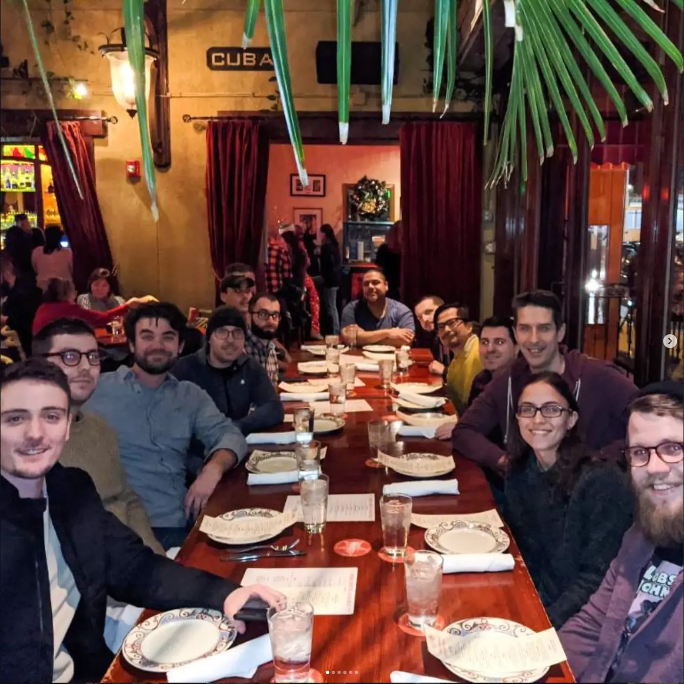 The 1Digital team at dinner