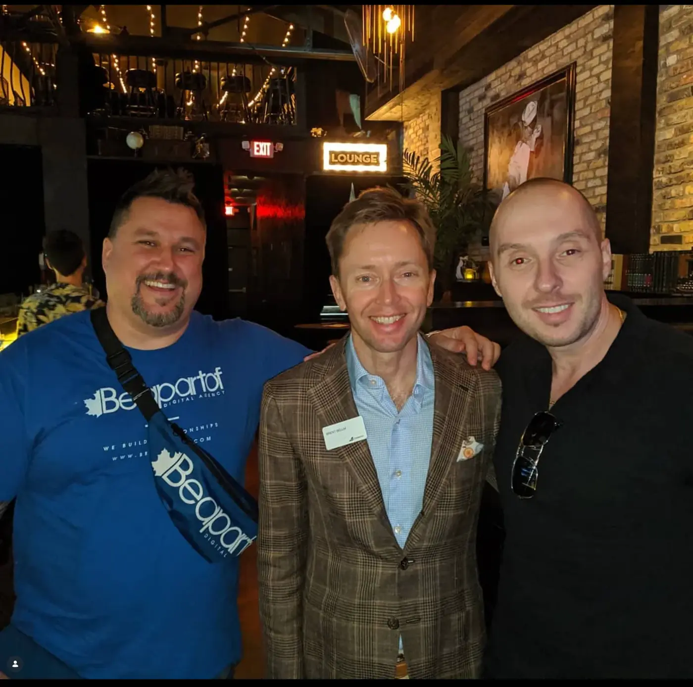 At an industry event