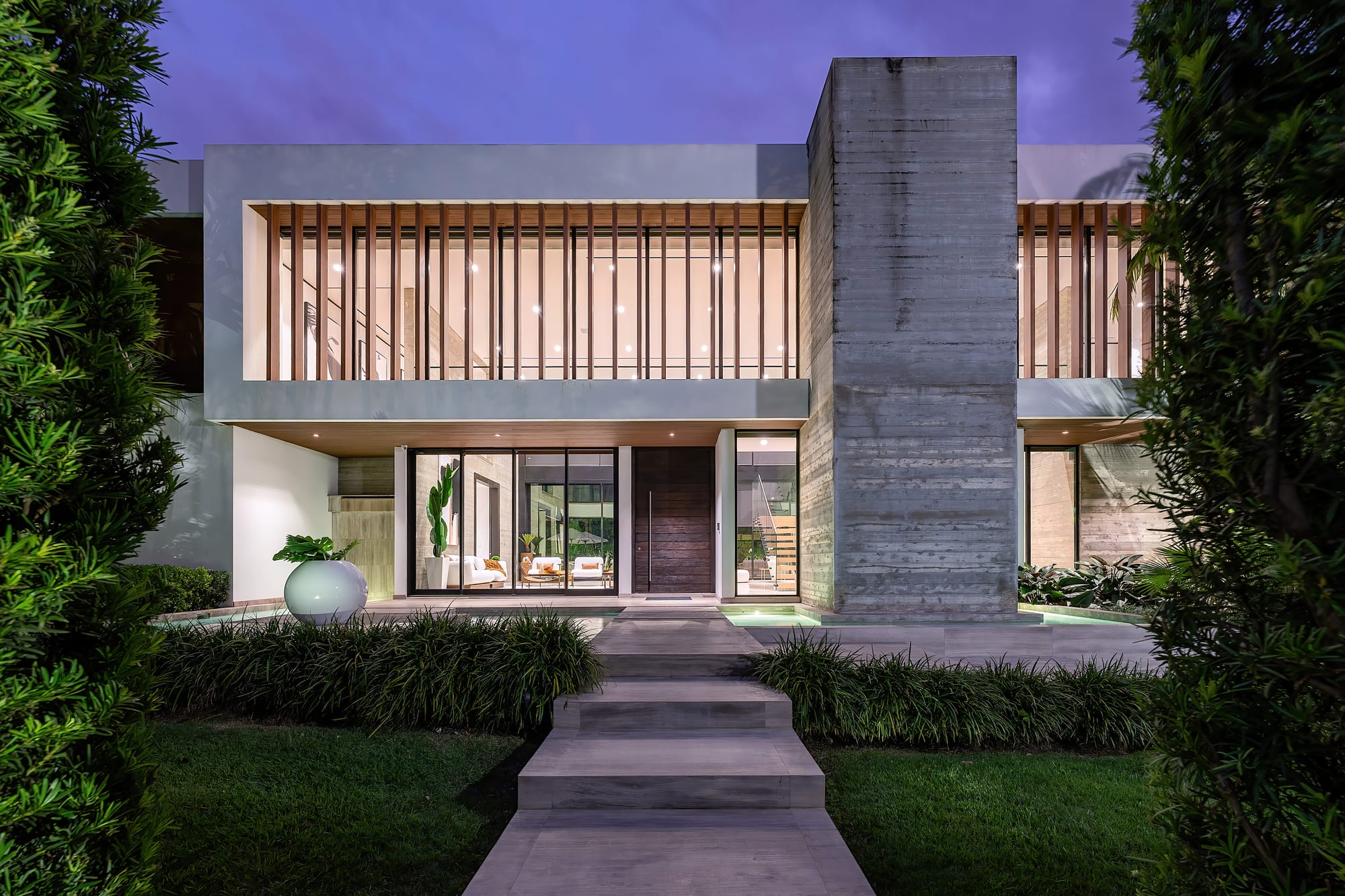 A contemporary waterfront home in Bay Harbor Islands