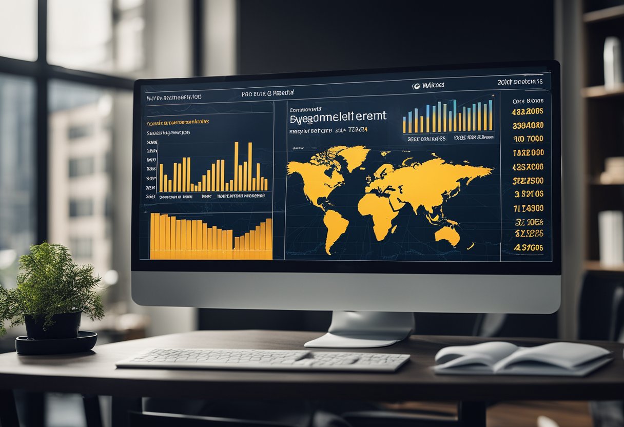 A computer screen displaying various real estate investment options with charts and graphs
