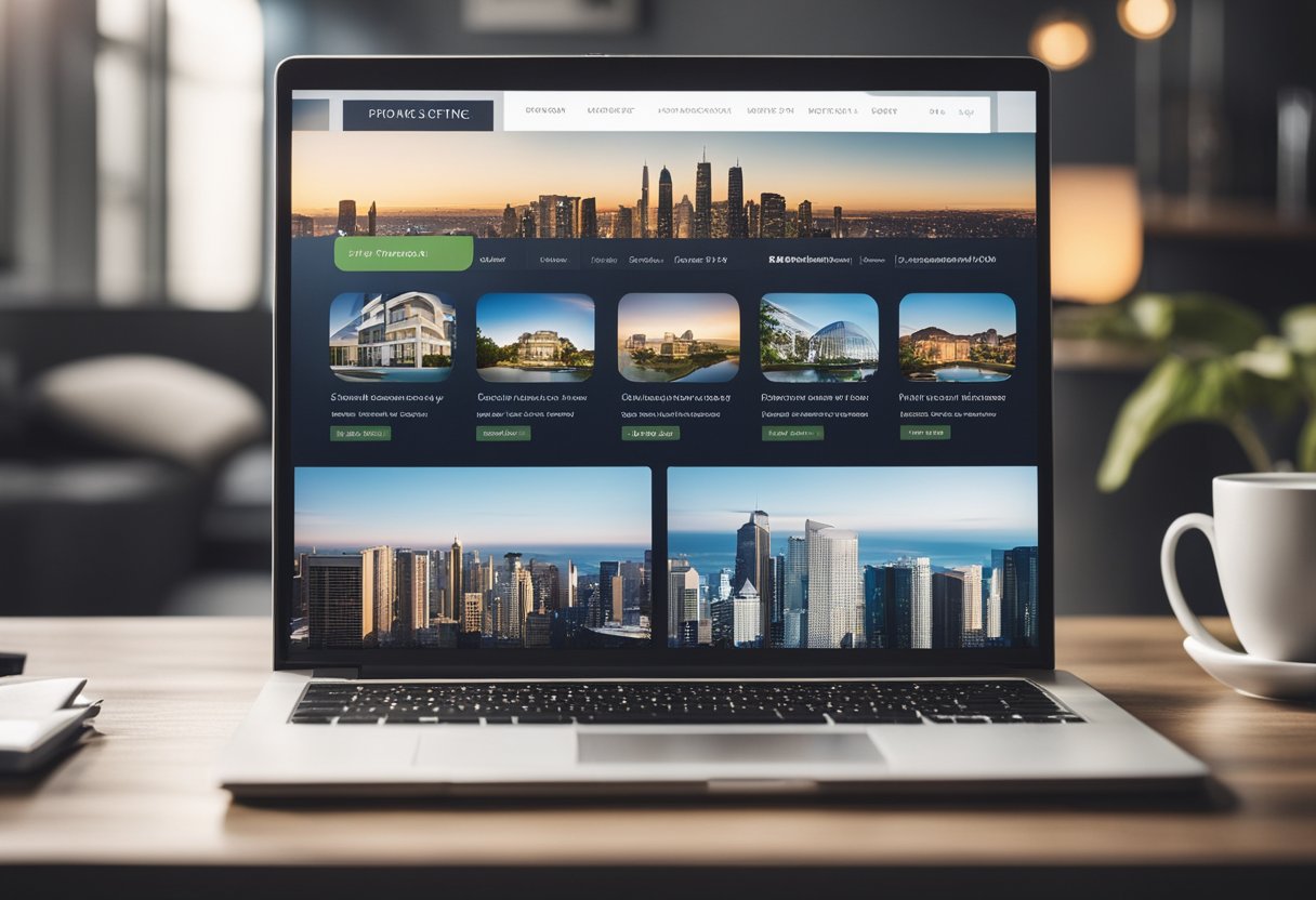 An online real estate investment platform with a modern, user-friendly interface and various property listings