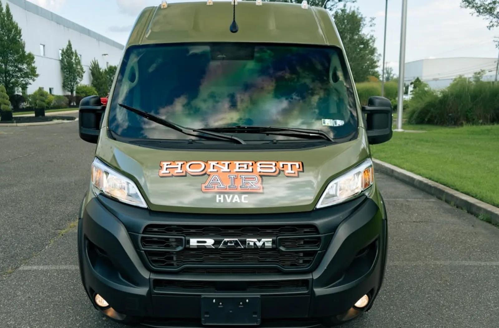 Honest Air HVAC service van