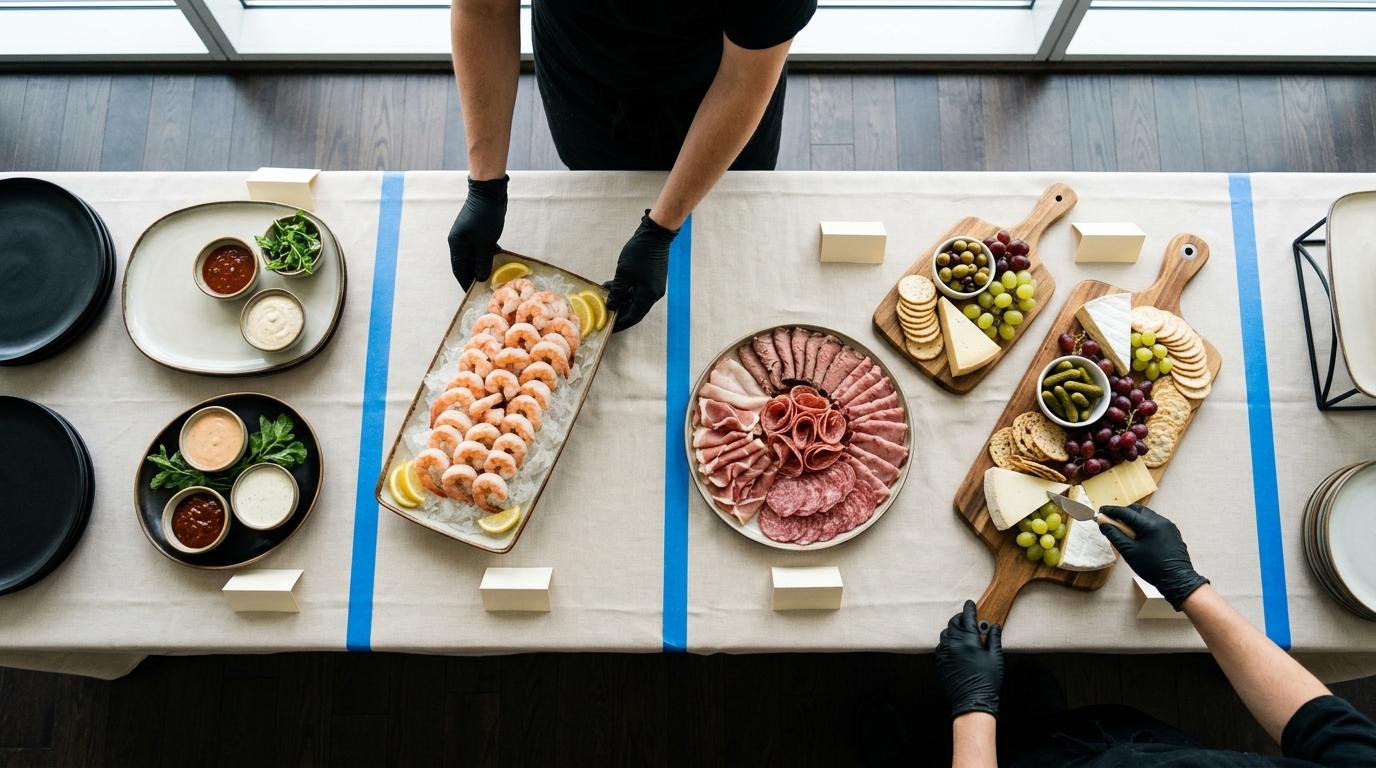 How to Set Up a Beautiful Catering Spread for Your Philadelphia Office Holiday Party