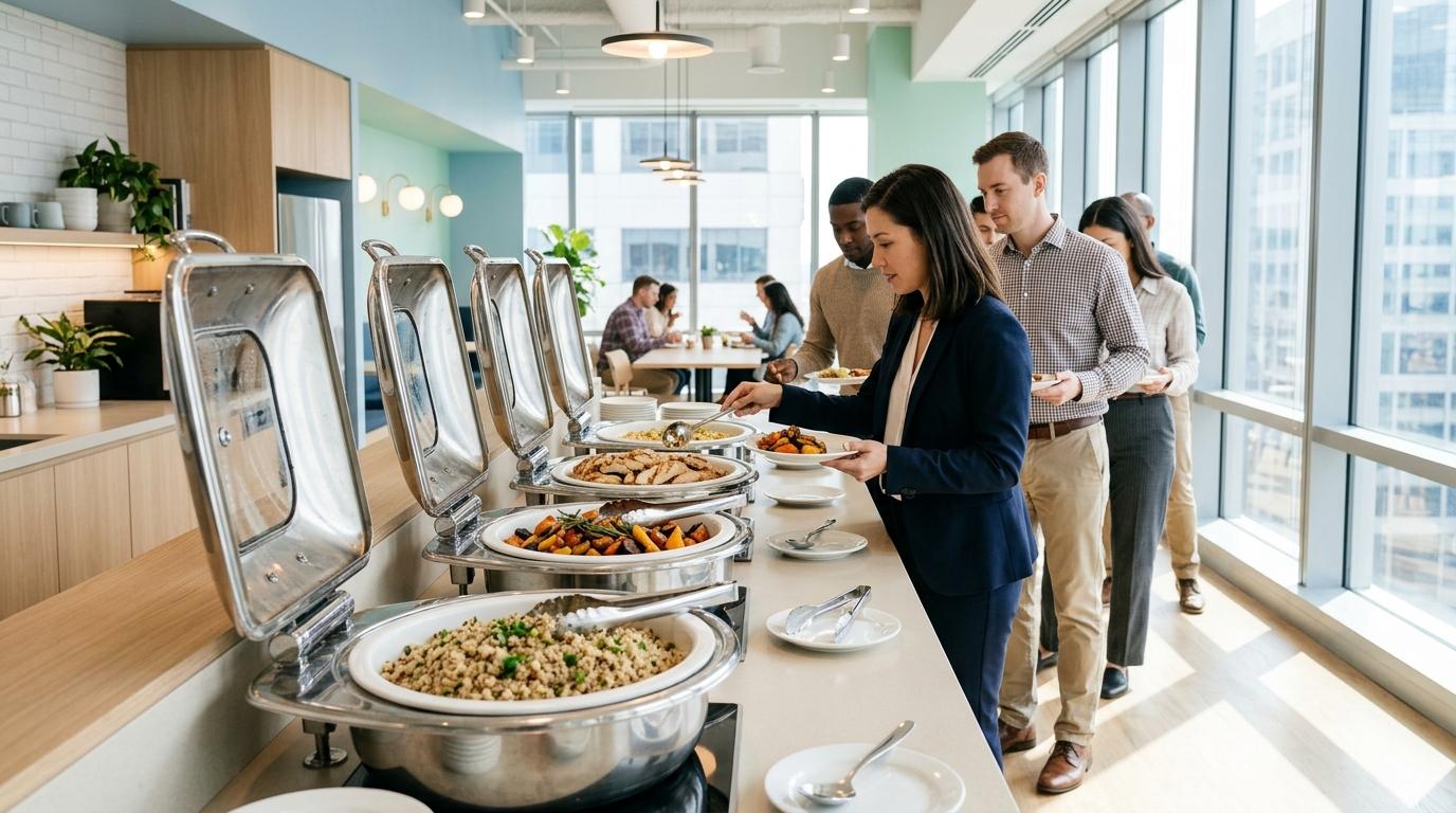 What's the Difference Between Boxed Lunches and Buffet Catering for an Office Event?
