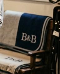 Folded Bridle & Bay wool turnout blanket