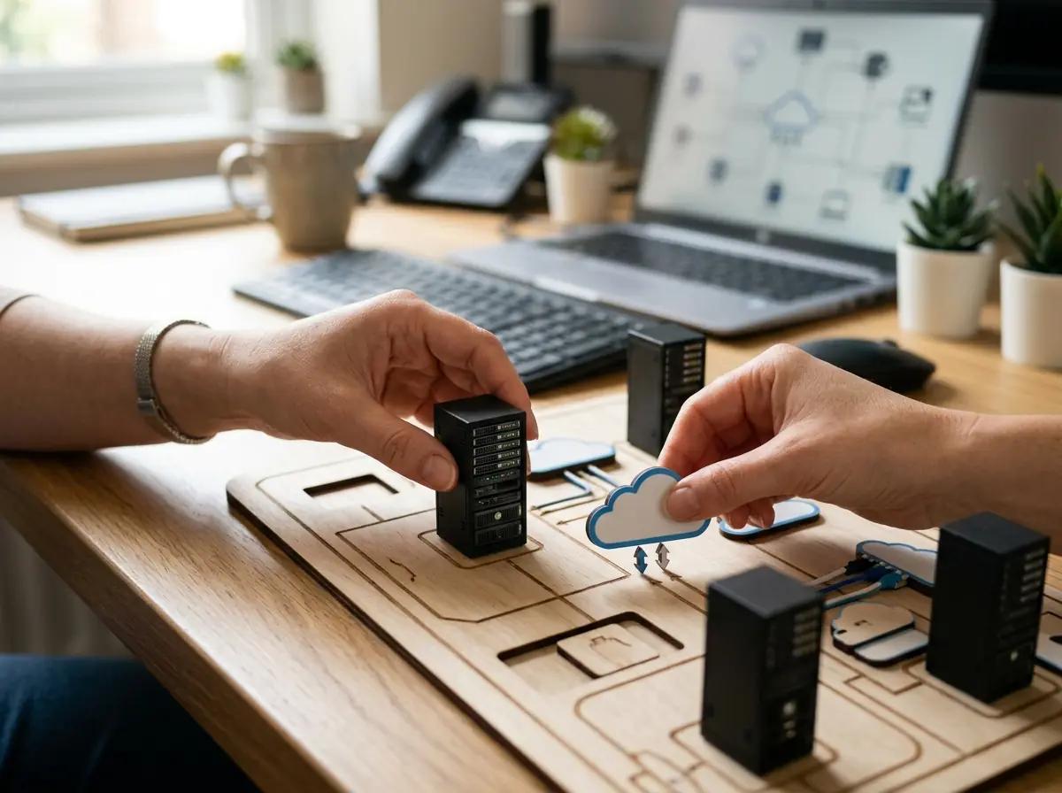 WorkspaceCMS illustration: building blocks of a managed website