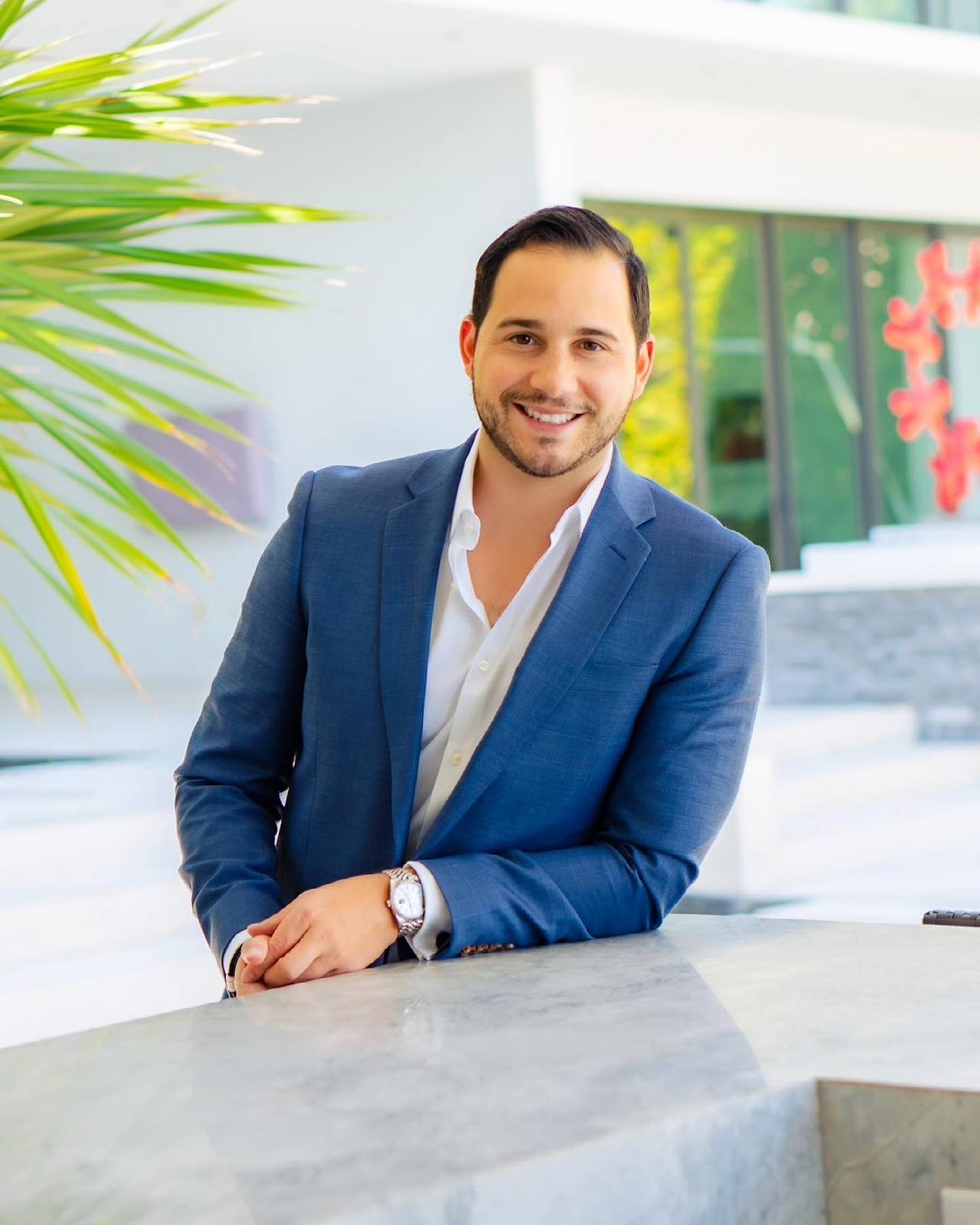 Jonathan Bigelman in a modern Miami interior
