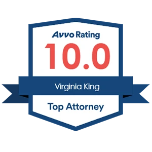 Avvo Rating 10.0, Virginia King, Top Attorney