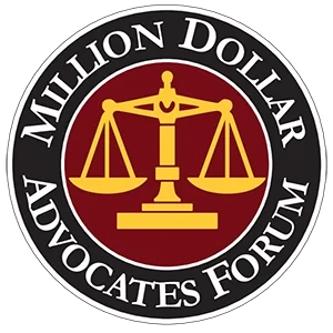 Million Dollar Advocates Forum badge